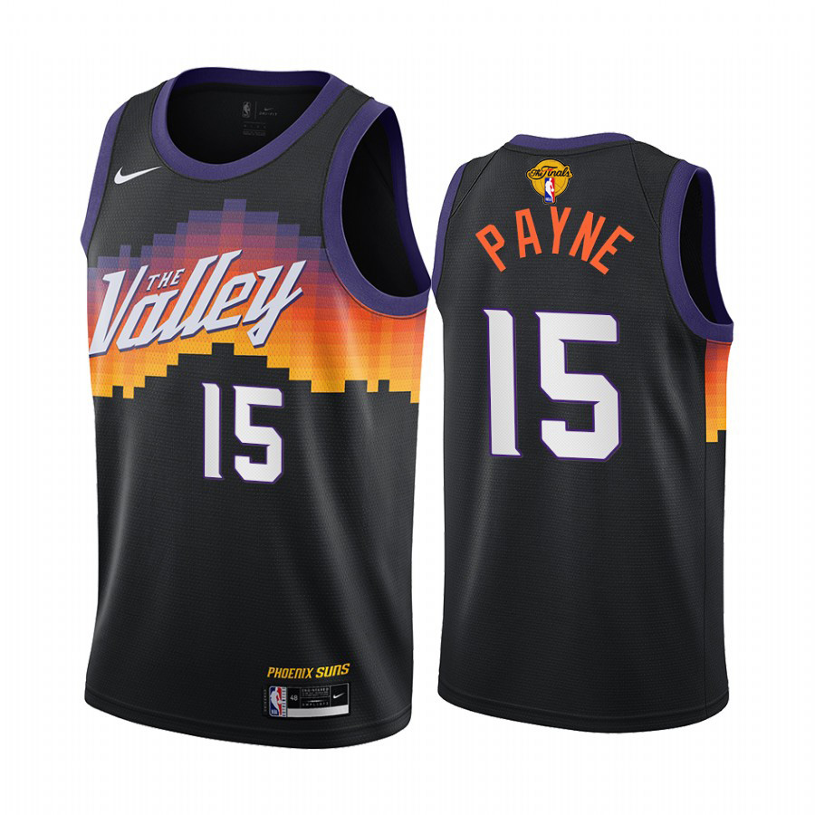 Personalized Suns #15 Cameron Payne Men’s 2021 NBA Finals Bound City Edition Jersey Black