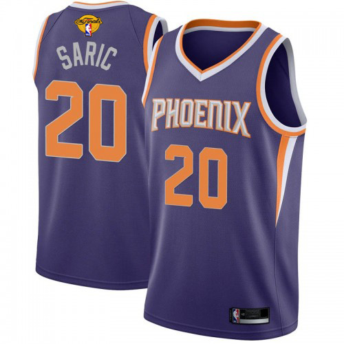 Personalized Suns #20 Dario Saric Men’s 2021 NBA Finals Bound Swingman Icon Edition Jersey Purple