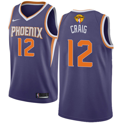 Personalized Suns #12 Torrey Craig Men’s 2021 NBA Finals Bound Swingman Icon Edition Jersey Purple