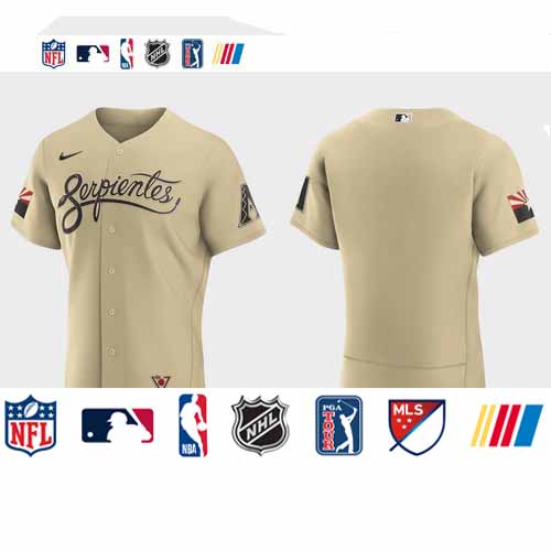 Personalized Arizona Diamondbacks Men’s 2021 City Connect Authentic MLB Jersey Gold