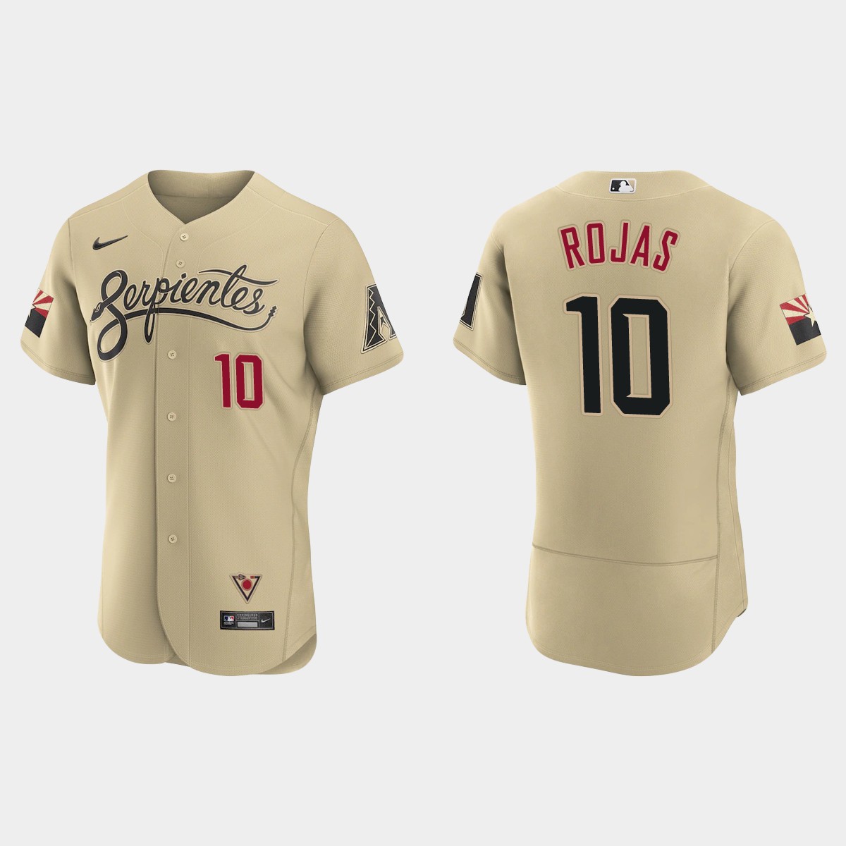 Personalized Arizona Diamondbacks #10 Josh Rojas Men’s 2021 City Connect Authentic MLB Jersey Gold