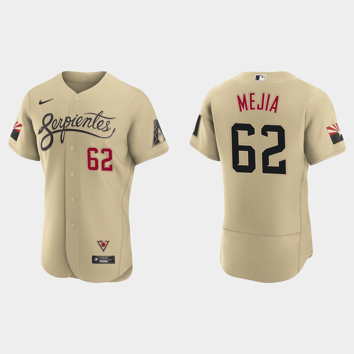 Personalized Arizona Diamondbacks #62 Humberto Mejia Men’s 2021 City Connect Authentic MLB Jersey Gold