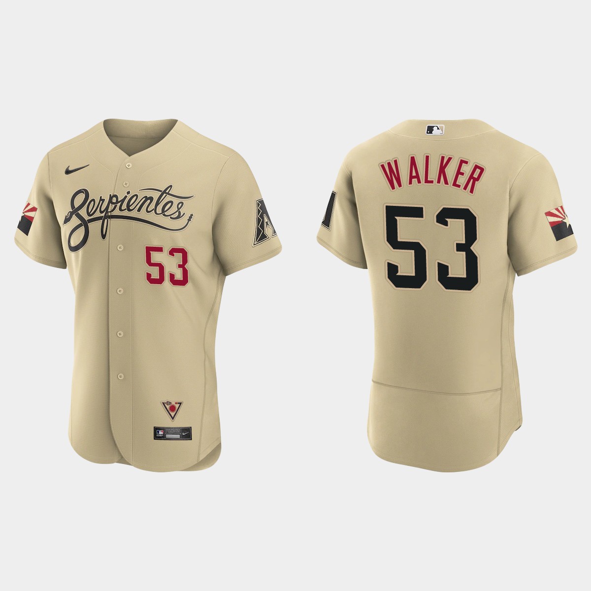 Personalized Arizona Diamondbacks #53 Christian Walker Men’s 2021 City Connect Authentic MLB Jersey Gold