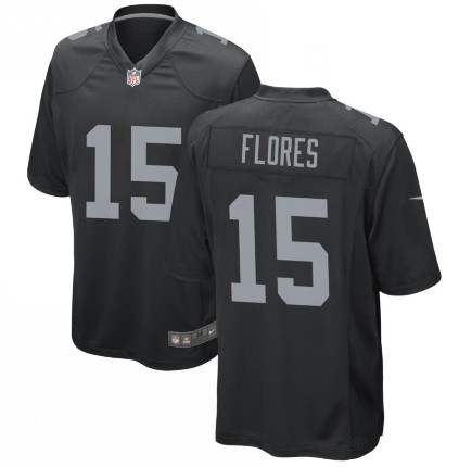 Personalized Men’s Las Vegas Raiders 15 Tom Flores Black Limited Jersey