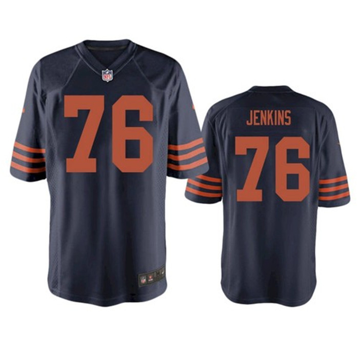 Personalized Men’s Chicago Bears #76 Teven Jenkins 2021 Untouchable Stitched NFL Limited Jersey