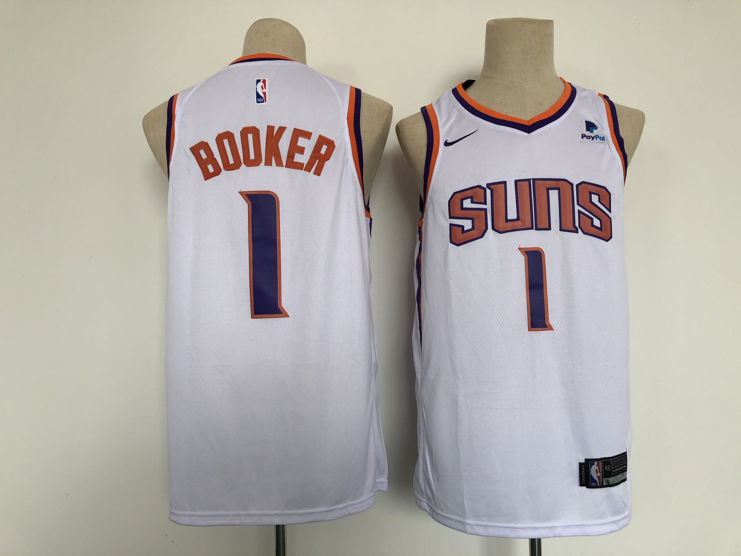 Personalized Men Phoenix Suns 1 Booker White Game 2021 NBA Jersey