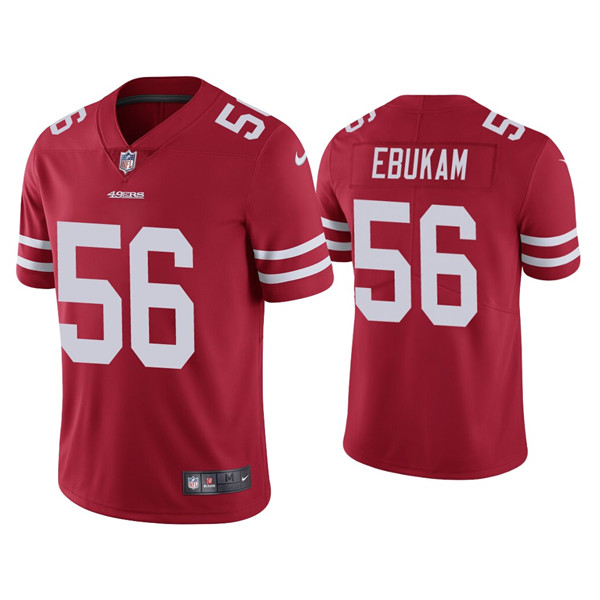 Personalized Men’s 49ers #56 Samson Ebukam Red Limited Jersey