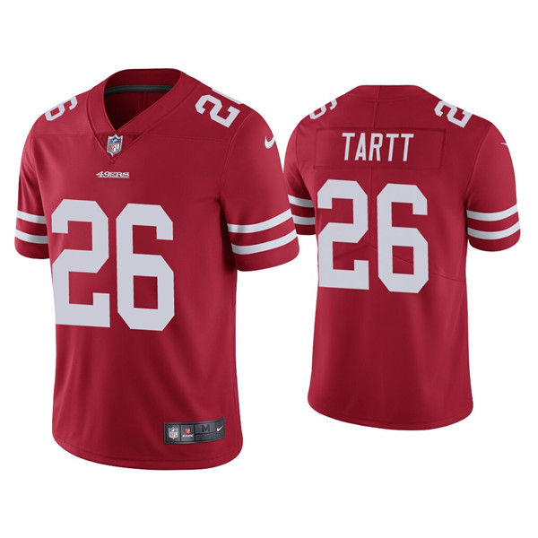 Personalized Men’s 49ers #26 Jaquiski Tartt Red limited Jersey