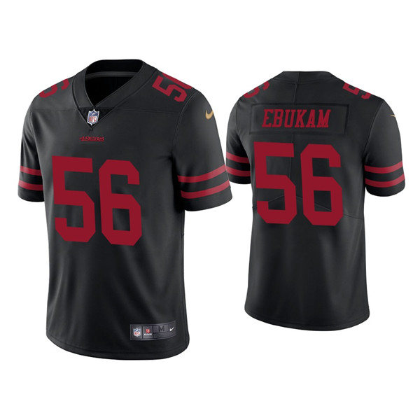 Personalized Men’s 49ers #56 Samson Ebukam Black Limited Jersey