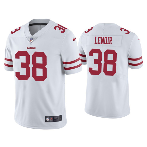 Personalized Men’s 49ers #38 Deommodore Lenoir White Limited Jersey
