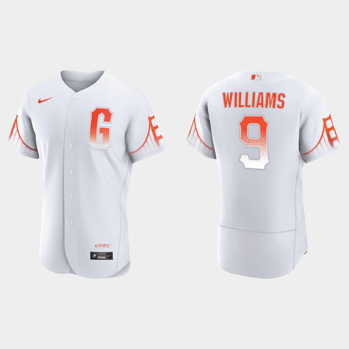 Personalized San Francisco Giants #9 Matt Williams Men’s 2021 City Connect Authentic White Jersey