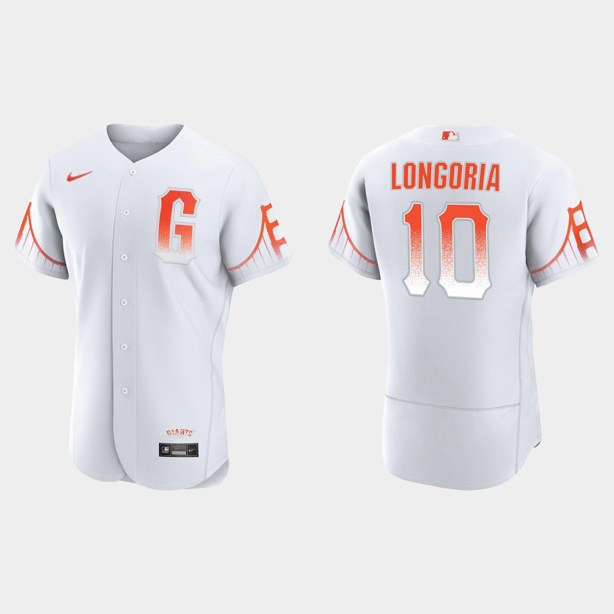 Personalized San Francisco Giants #10 Evan Longoria Men’s 2021 City Connect Authentic White Jersey