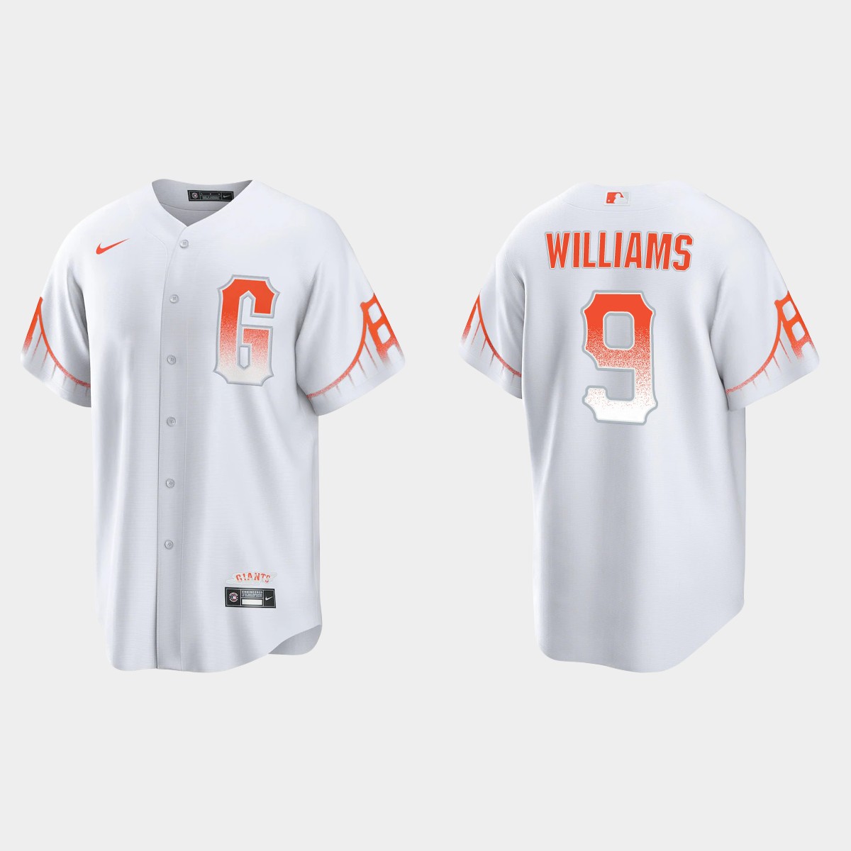 Personalized San Francisco Giants #9 Matt Williams Men’s 2021 City Connect White Fan’s Version Jersey
