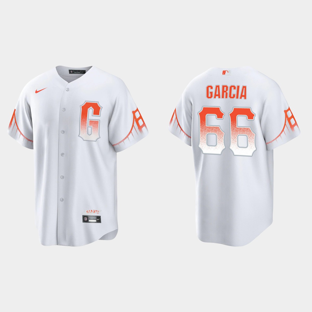 Personalized San Francisco Giants #66 Jarlin Garcia Men’s 2021 City Connect White Fan’s Version Jersey