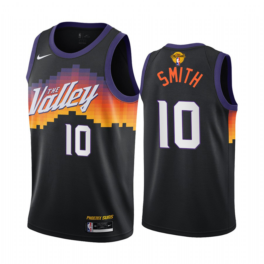Personalized Suns #10 Jalen Smith Men’s 2021 NBA Finals Bound City Edition Jersey Black