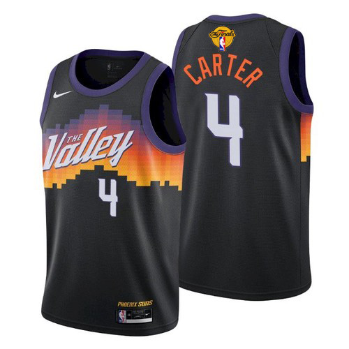 Personalized Suns #4 Jevon Carter Men’s 2021 NBA Finals Bound City Edition Jersey Black
