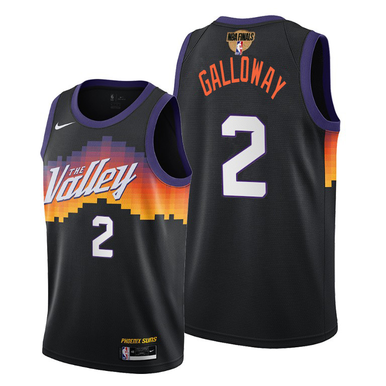 Personalized Suns #2 Langston Galloway Men’s 2021 NBA Finals Bound City Edition Jersey Black