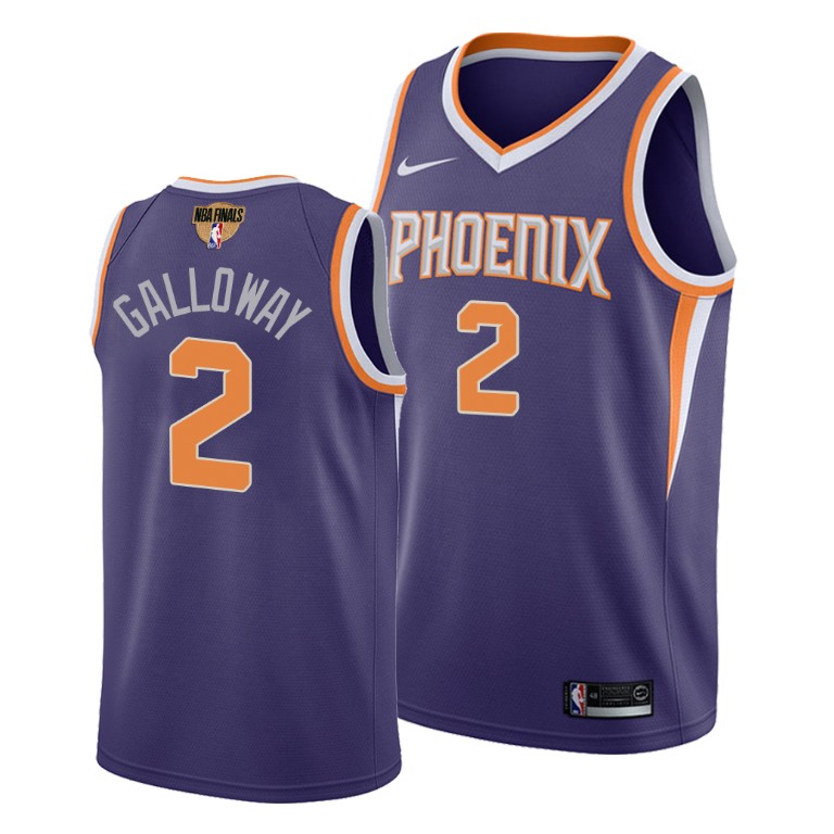 Personalized Suns #2 Langston Galloway Men’s 2021 NBA Finals Bound Swingman Icon Edition Jersey Purple