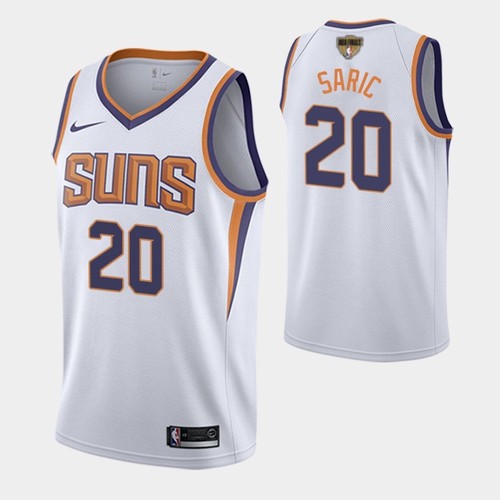 Personalized Suns #20 Dario Saric Men’s 2021 NBA Finals Bound Swingman Association Edition Jersey White
