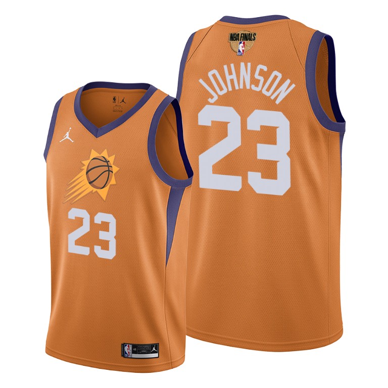 Personalized Phoenix Suns #23 Cameron Johnson Men’s 2021 NBA Finals Bound Statement Edition NBA Jersey Orange
