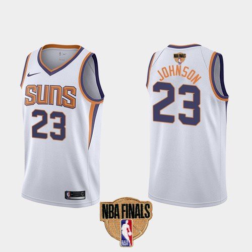 Personalized Suns #23 Cameron Johnson Men’s 2021 NBA Finals Bound Swingman Association Edition Jersey White