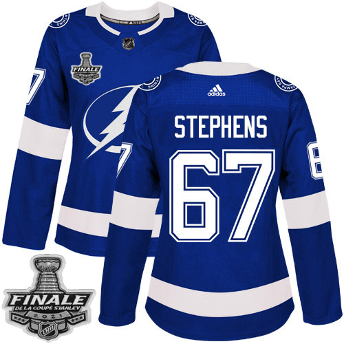 Personalized Lightning #67 Mitchell Stephens Blue Home Authentic Women’s 2021 NHL Stanley Cup Final Patch Jersey