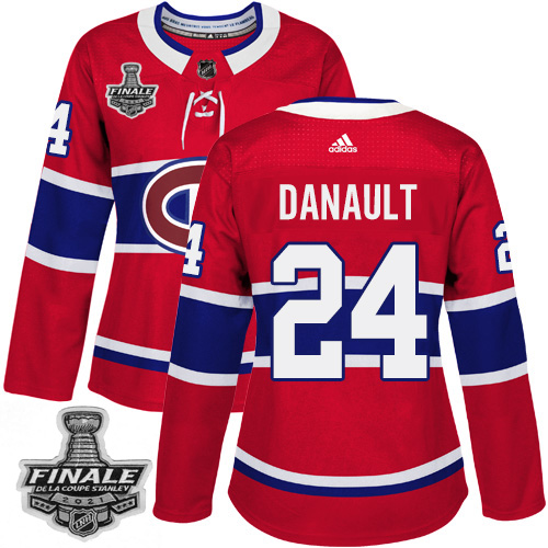 Personalized Canadiens #24 Phillip Danault Red Home Authentic Women’s 2021 NHL Stanley Cup Final Patch Jersey