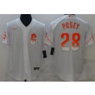 Personalized Men’s San Francisco Giants #28 Buster Posey White 2021 City Connect Stitched MLB Flex Base Jersey