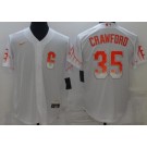 Personalized Men’s San Francisco Giants #35 Brandon Crawford White 2021 MLB All Star Stitched Cool Base Jersey