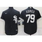 Personalized Men’s Chicago White Sox #79 Jose Abreu Black Cool Base Stitched Jersey