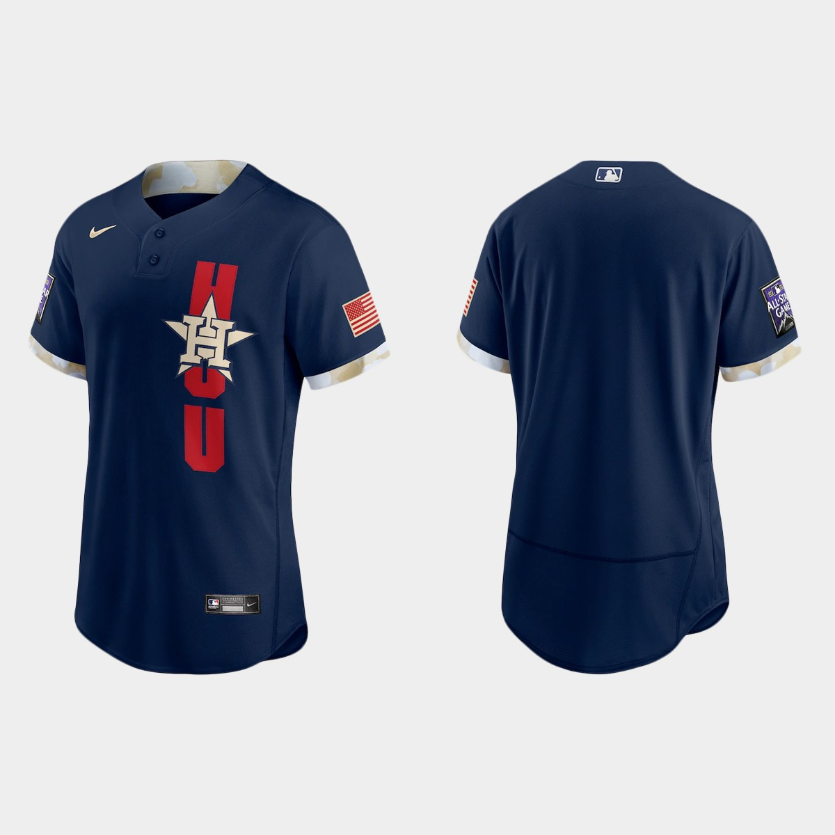 Personalized Houston Astros 2021 Mlb All Star Game Authentic Navy Jersey