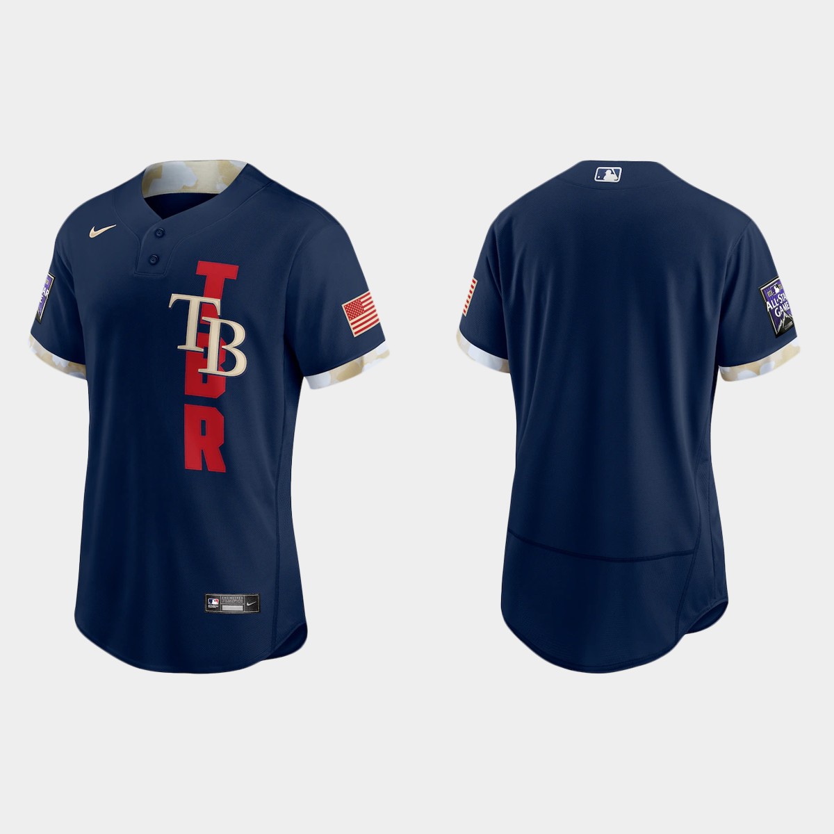 Personalized Tampa Bay Rays 2021 Mlb All Star Game Authentic Navy Jersey