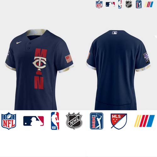 Personalized Minnesota Twins 2021 Mlb All Star Game Authentic Navy Jersey