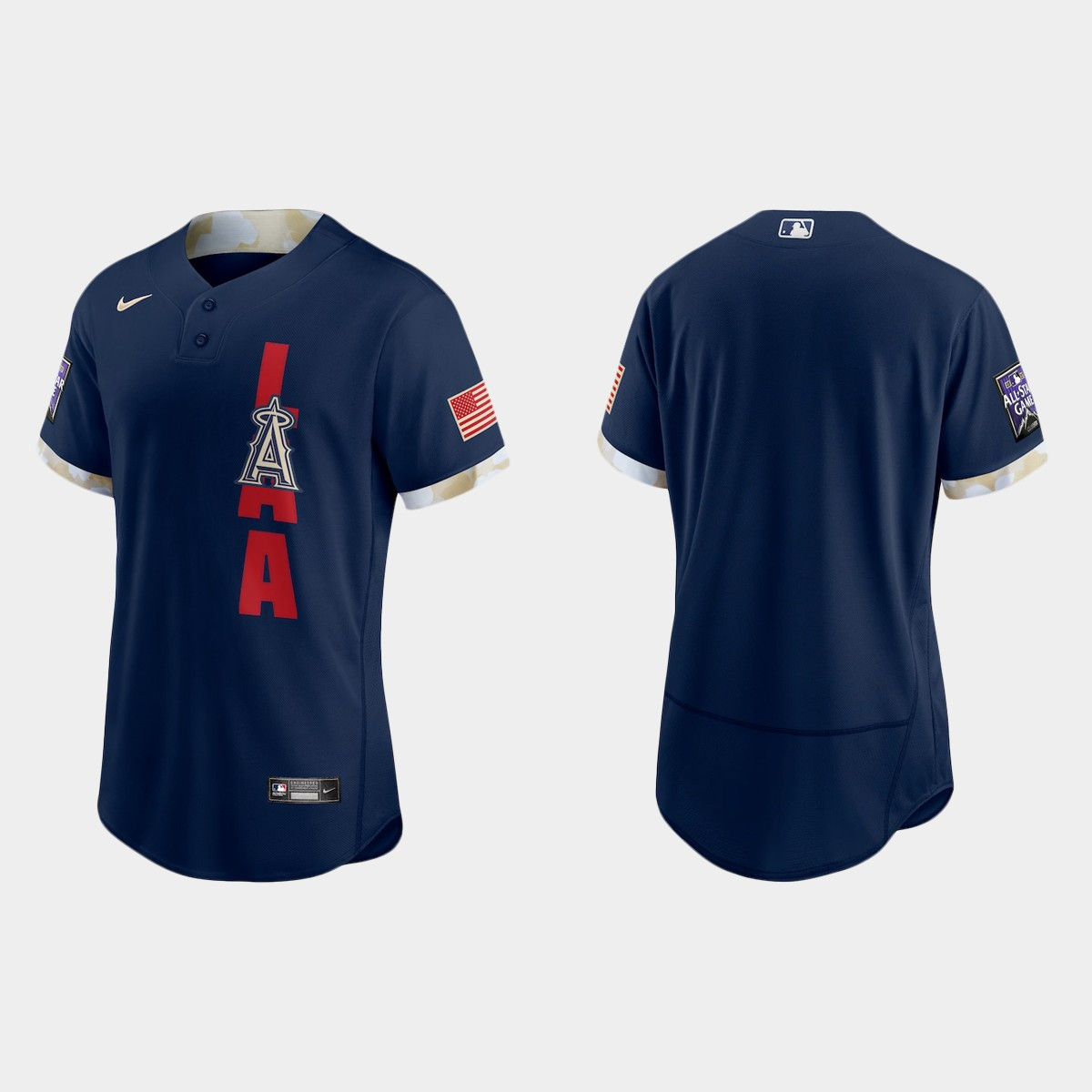 Personalized Los Angeles Angels 2021 Mlb All Star Game Authentic Navy Jersey