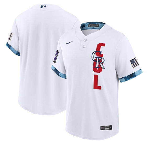 Personalized Men’s Colorado Rockies Blank 2021 White All-Star Cool Base Stitched MLB Jersey