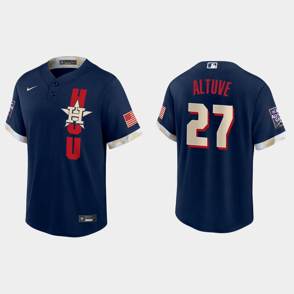 Personalized Houston Astros #27 Jose Altuve 2021 Mlb All Star Game Fan’s Version Navy Jersey