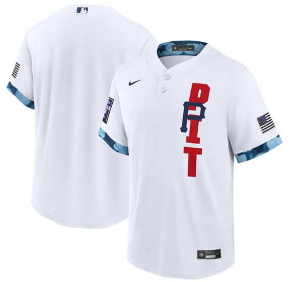 Personalized Men’s Pittsburgh Pirates Blank 2021 White All-Star Cool Base Stitched MLB Jersey