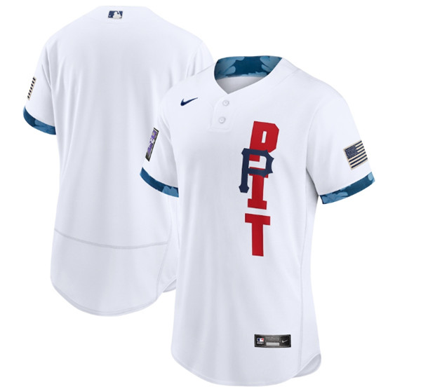 Personalized Men’s Pittsburgh Pirates Blank 2021 White All-Star Flex Base Stitched MLB Jersey