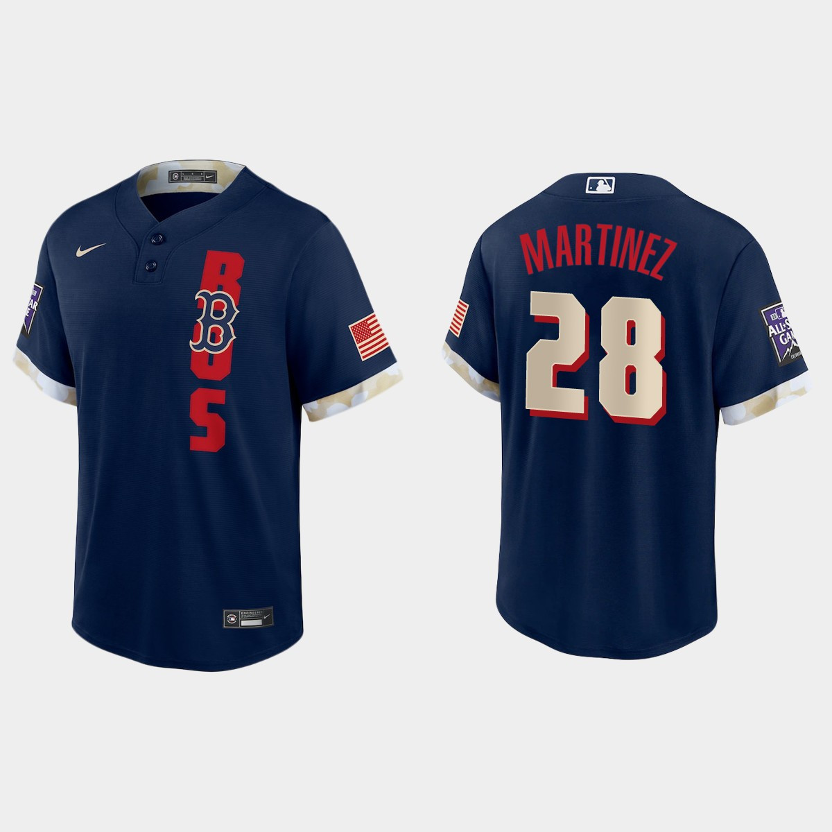 Personalized Boston Red Sox #28 J.D. Martinez 2021 Mlb All Star Game Fan’s Version Navy Jersey