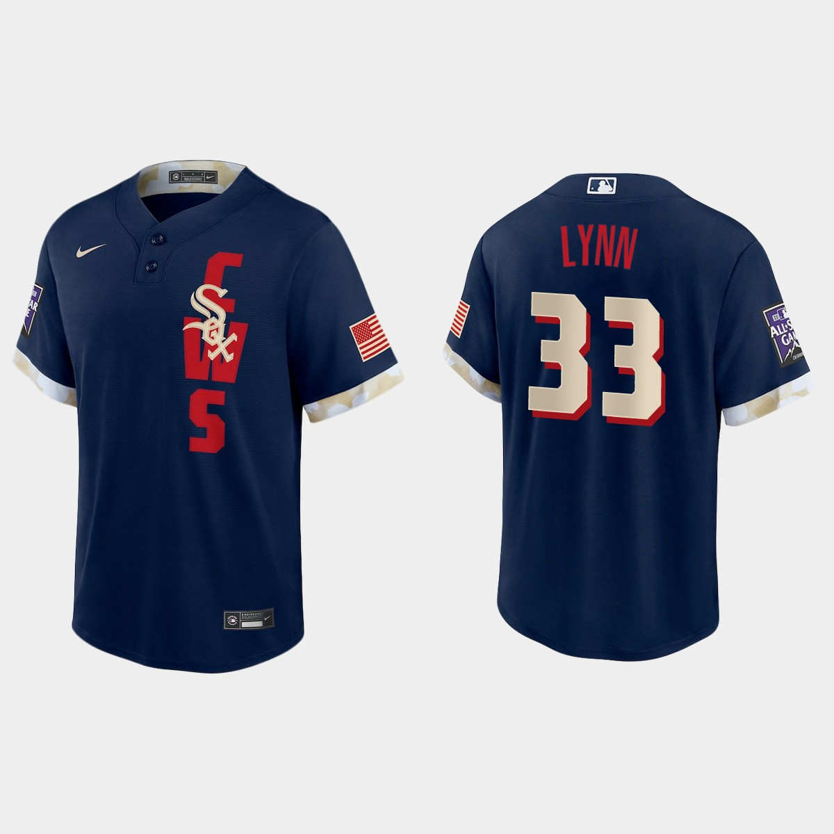 Personalized Chicago White Sox #33 Lance Lynn 2021 Mlb All Star Game Fan’s Version Navy Jersey