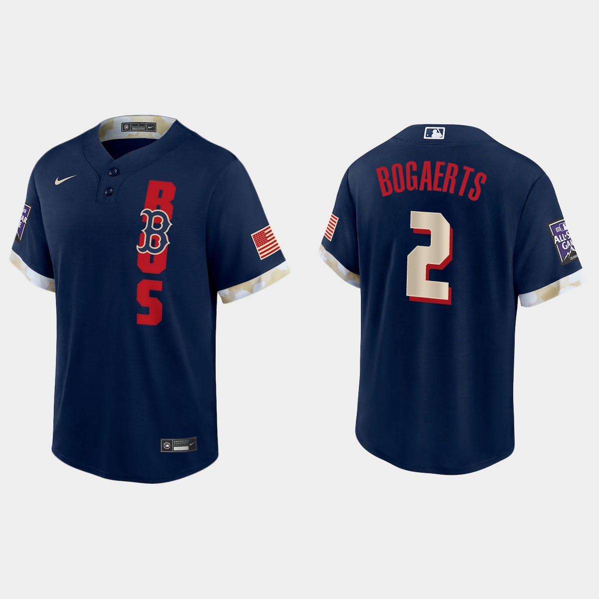 Personalized Boston Red Sox #2 Xander Bogaerts 2021 Mlb All Star Game Fan’s Version Navy Jersey