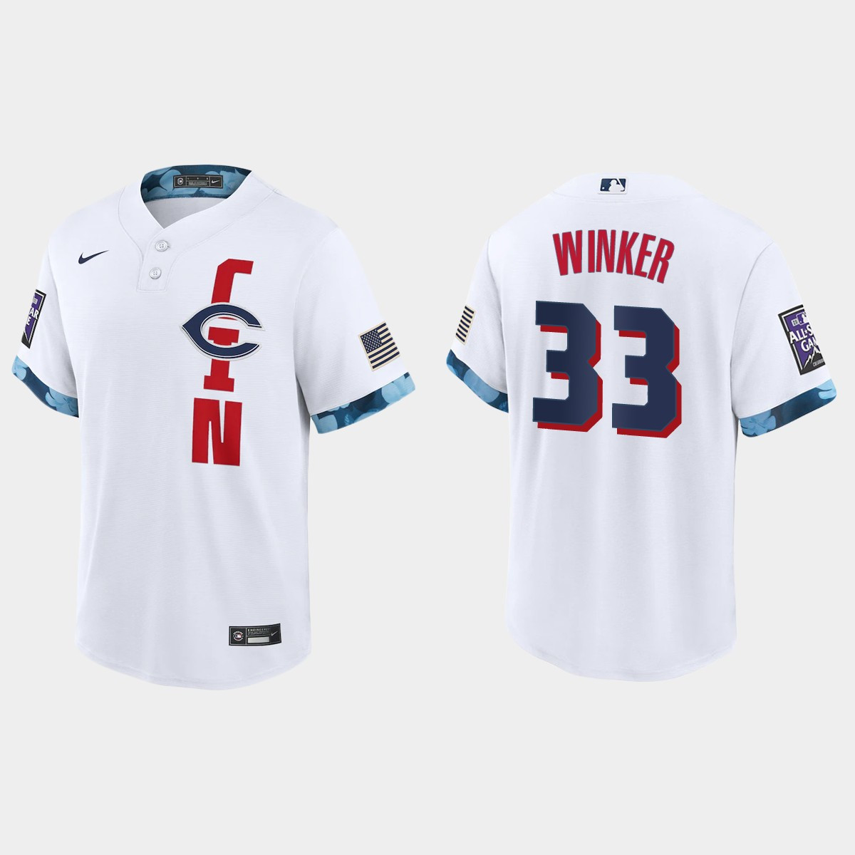 Personalized Cincinnati Reds #33 Jesse Winker 2021 Mlb All Star Game Fan’s Version White Jersey