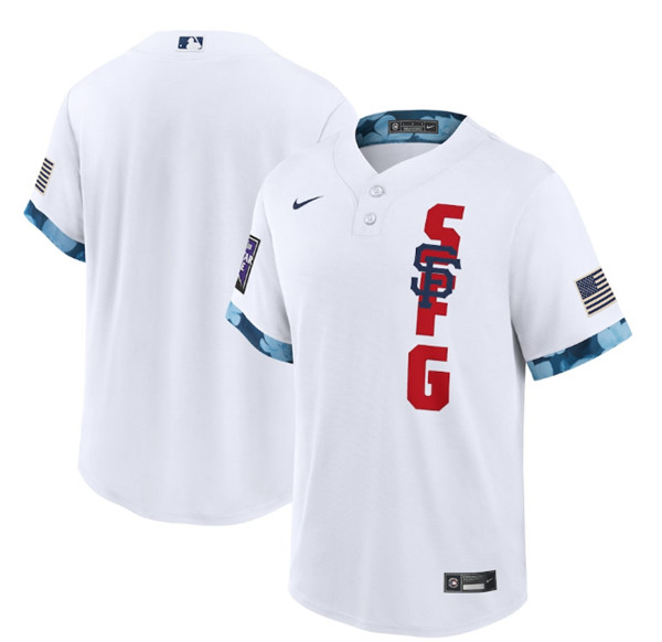 Personalized Men’s San Francisco Giants Blank 2021 White All-Star Cool Base Stitched MLB Jersey