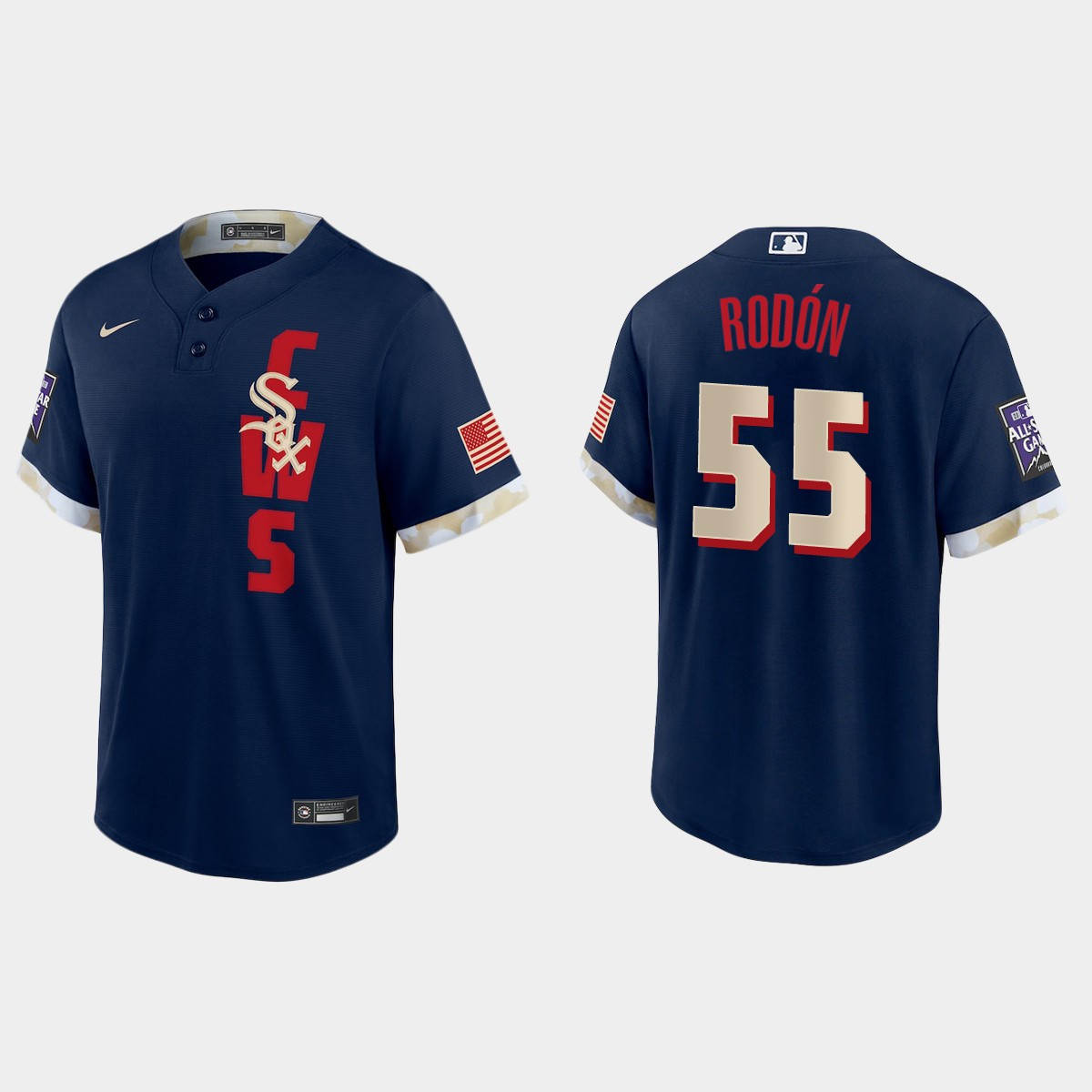 Personalized Chicago White Sox #55 Carlos Rodon 2021 Mlb All Star Game Fan’s Version Navy Jersey