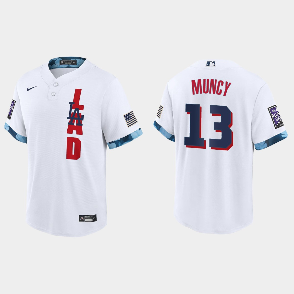 Personalized Los Angeles Dodgers #13 Max Muncy 2021 Mlb All Star Game Fan’s Version White Jersey