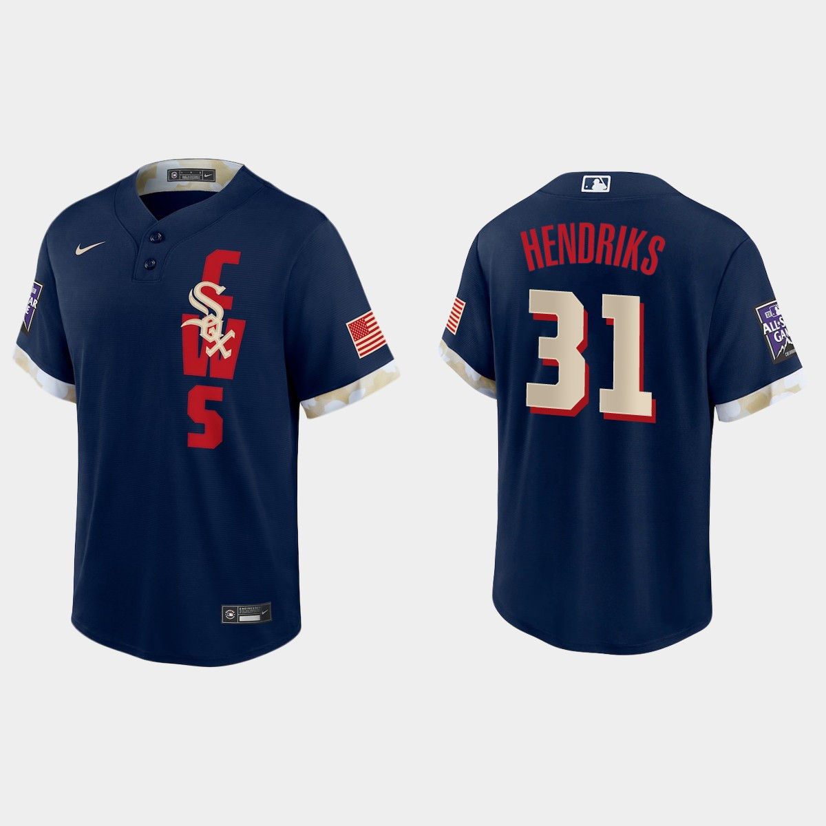 Personalized Chicago White Sox #31 Liam Hendriks 2021 Mlb All Star Game Fan’s Version Navy Jersey