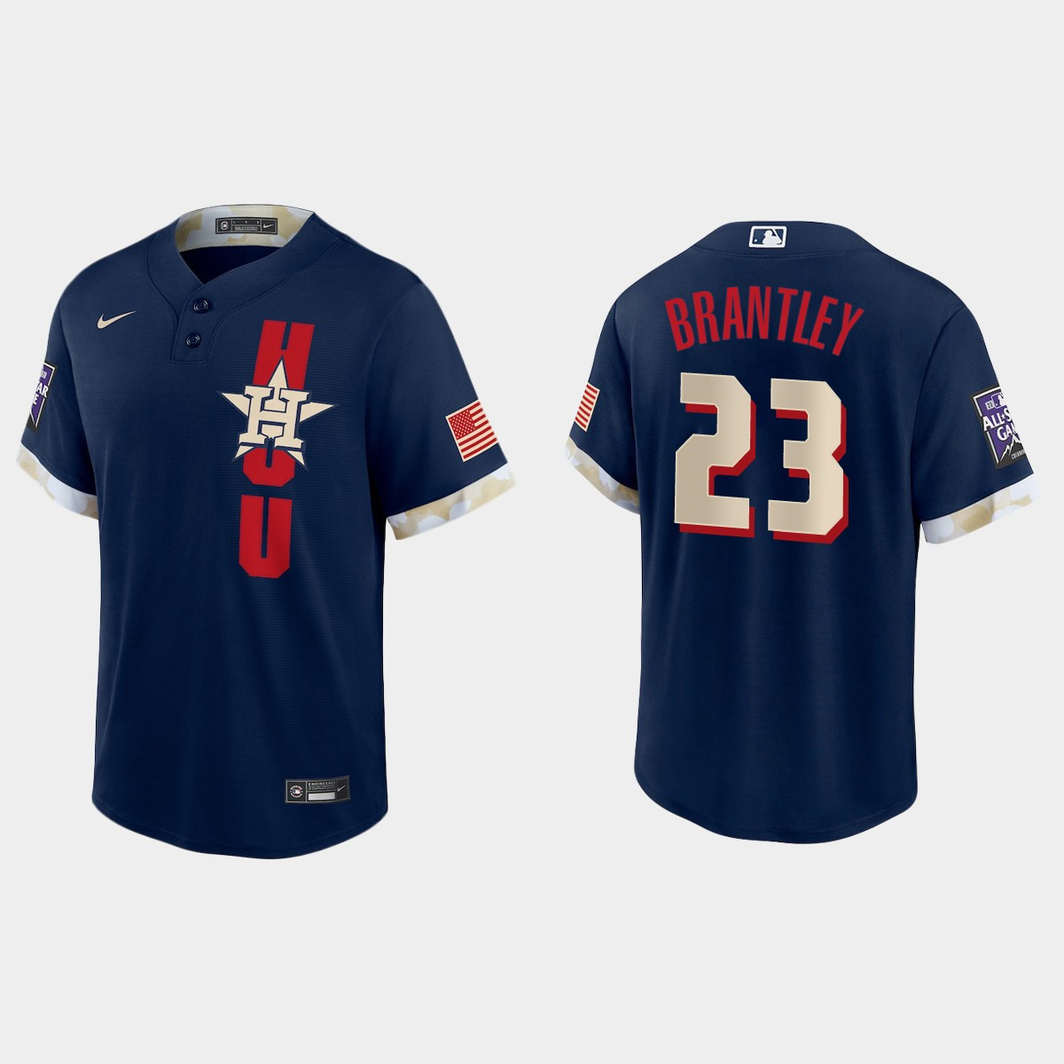 Personalized Houston Astros #23 Michael Brantley 2021 Mlb All Star Game Fan’s Version Navy Jersey