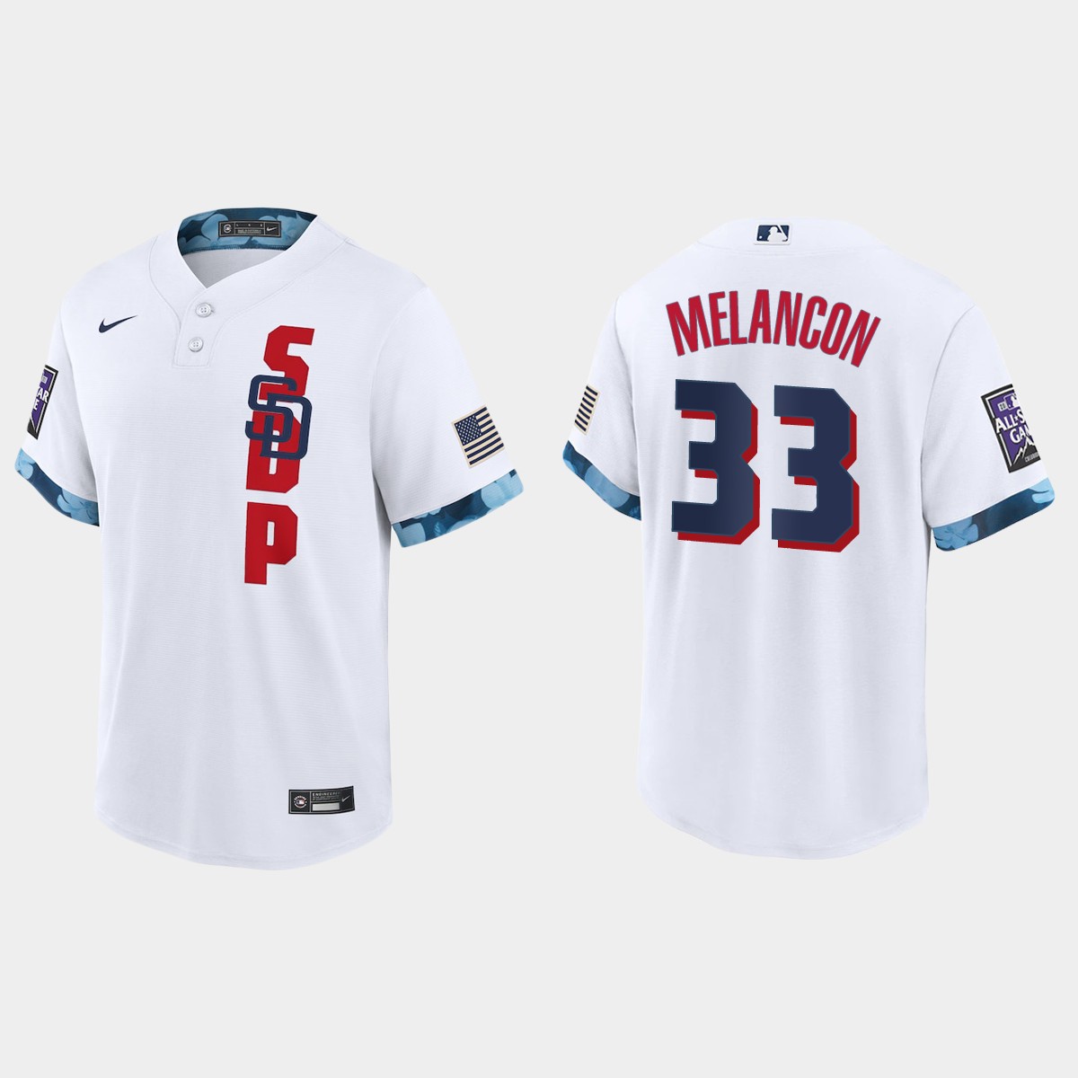 Personalized San Diego Padres #33 Mark Melancon 2021 Mlb All Star Game Fan’s Version White Jersey