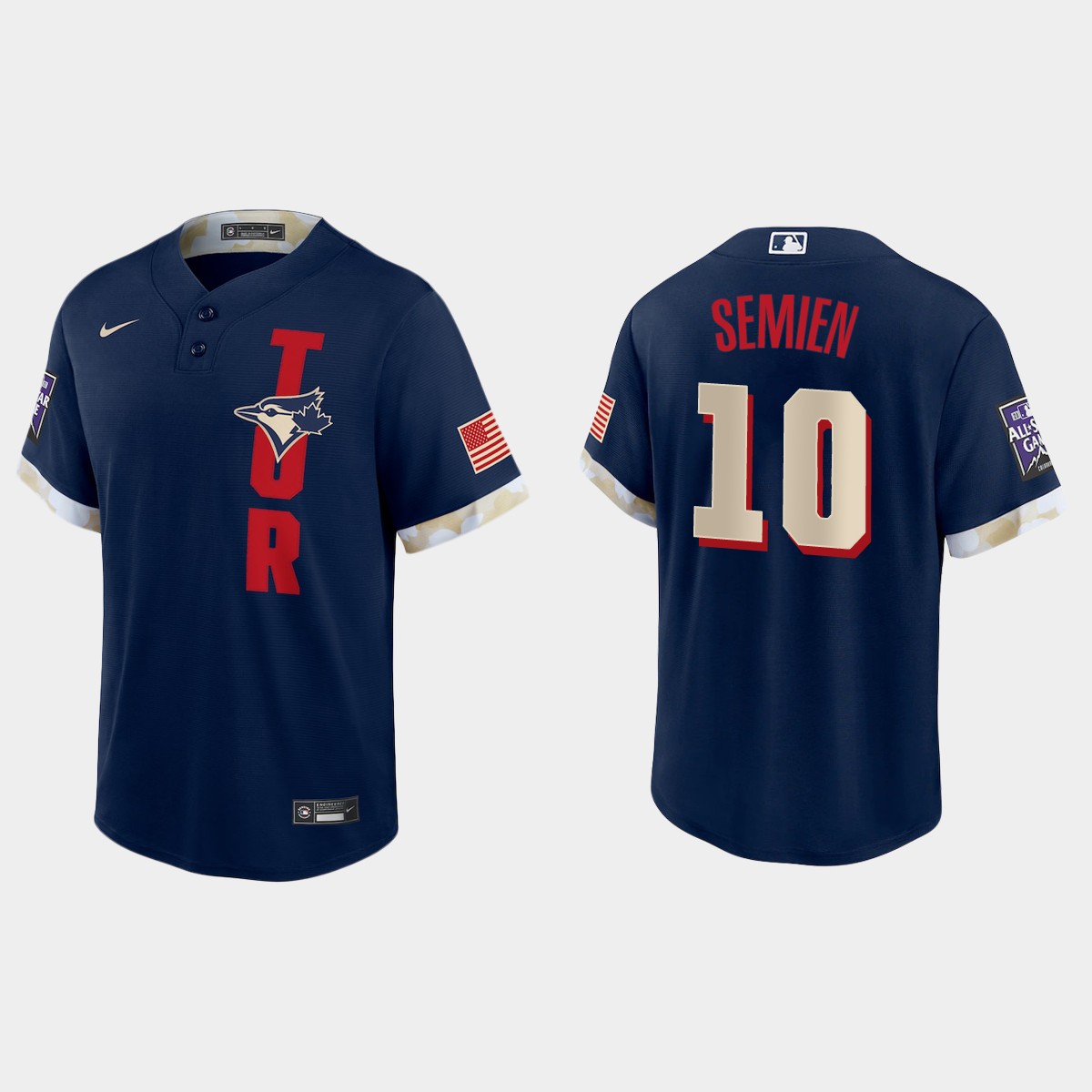 Personalized Toronto Blue Jays #10 Marcus Semien 2021 Mlb All Star Game Fan’s Version Navy Jersey