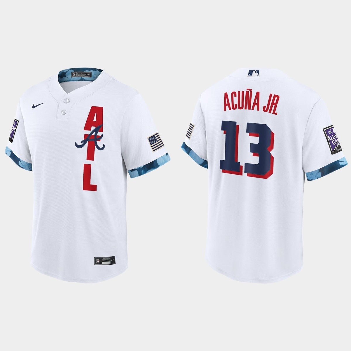 Personalized Atlanta Braves #13 Ronald Acuna Jr. 2021 Mlb All Star Game Fan’s Version White Jersey